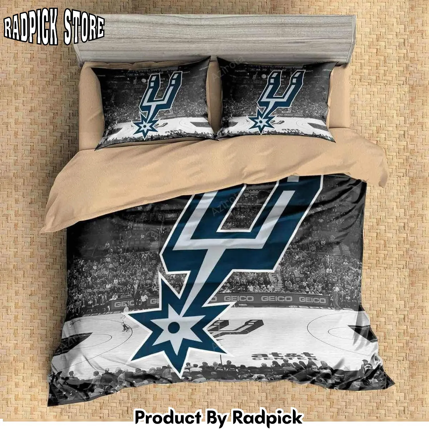 Radpick 3d san antonio spurs duvet cover bedding set rp3278944